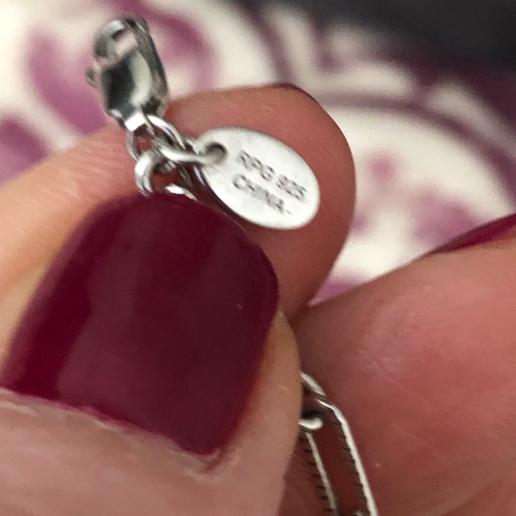 Sterling silver amethyst and blue topaz necklace - Picture 5 of 8